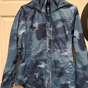 The North Face Women's Blue Camouflage Ski Jacket